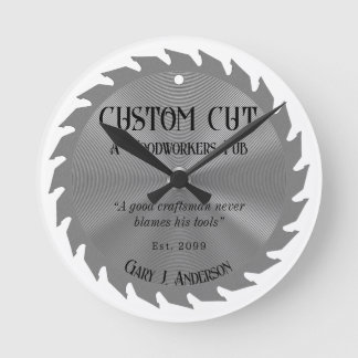 Woodworker Carpenter Saw Blade PubWall Clock