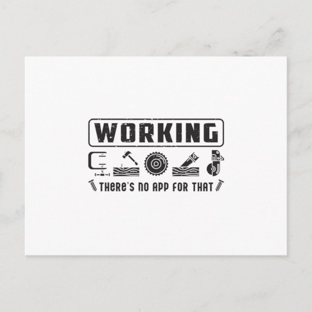 Woodworker Carpenter Woodworking Funny Gift Idea Postcard (Front)