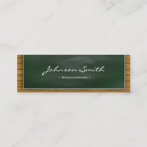 Customizable Woodworker - Cool Blackboard Personal Business Card Templates