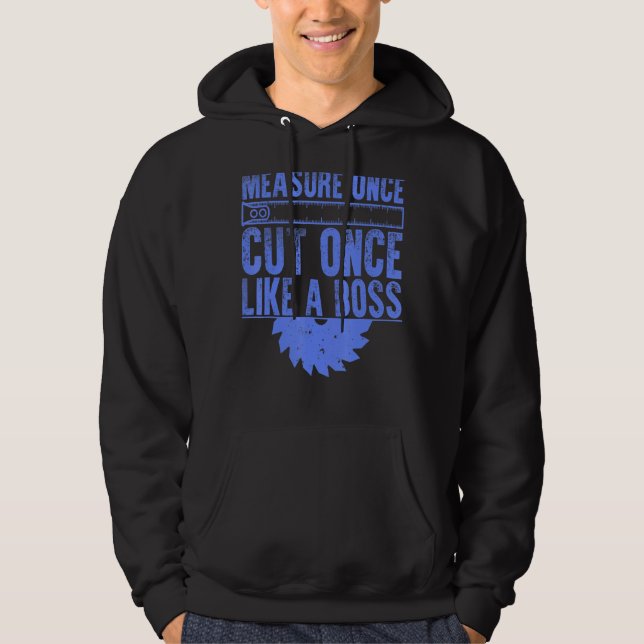 Woodworker Men Dad Carpenter Carpentry 3 Hoodie (Front)