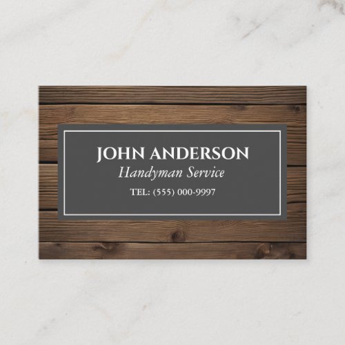 woodworker Tools Carpenter Handyman Business Business Card