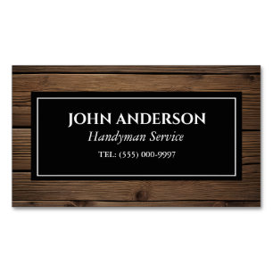 woodworker Tools Carpenter Handyman Business Business Card Magnet