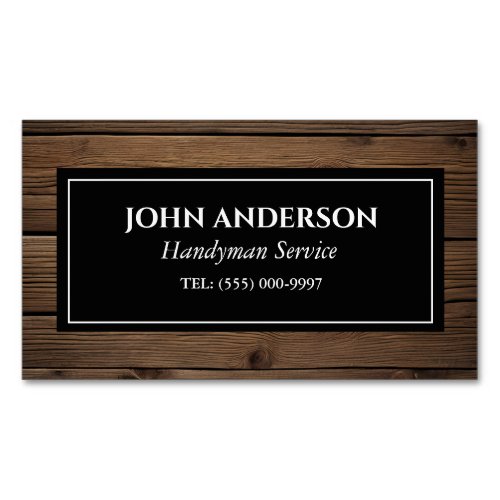 woodworker Tools Carpenter Handyman Business Business Card Magnet