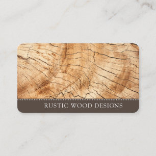 Woodworker Wood Business Card