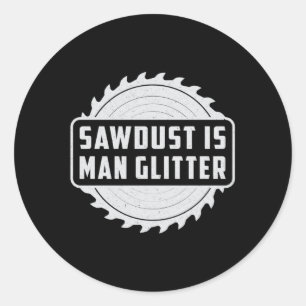 Woodworker Wood Carpenter Woodworking Gift Idea Classic Round Sticker