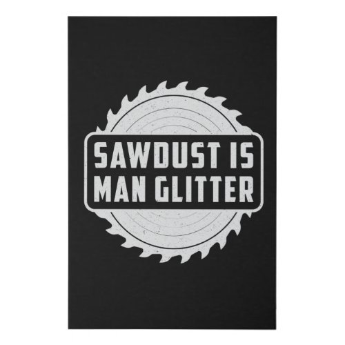 Woodworker Wood Carpenter Woodworking Gift Idea Faux Canvas Print