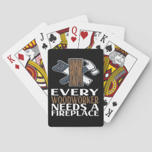 Woodworker Woodworking Gift Poker Cards