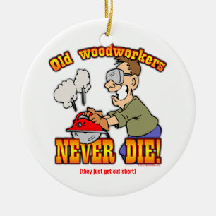 Woodworkers Ceramic Ornament