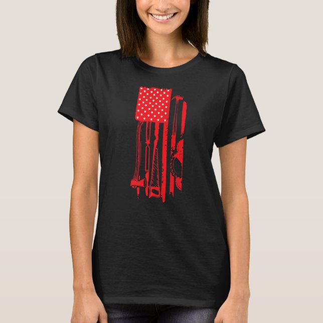 Woodworking Carpenter Hardware Store Lumberjack US T-Shirt (Front)