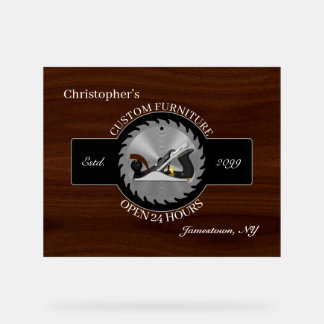 Woodworking Furniture Carpenter Acrylic Sign