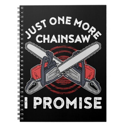 Woodworking Gift Men Lumberjack Arborist Chainsaw Notebook