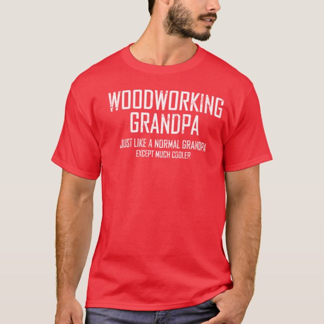 Woodworking Grandpa Men's Basic T-Shirt (Front)