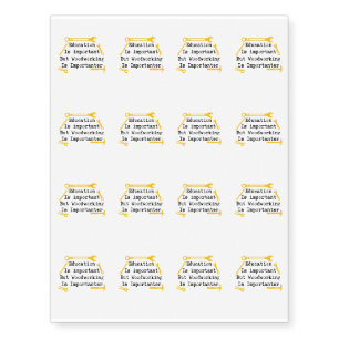 Woodworking Is Importanter Woodworker Gift Temporary Tattoos
