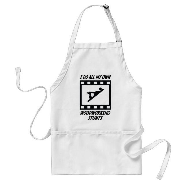 Woodworking Stunts Adult Apron (Front)