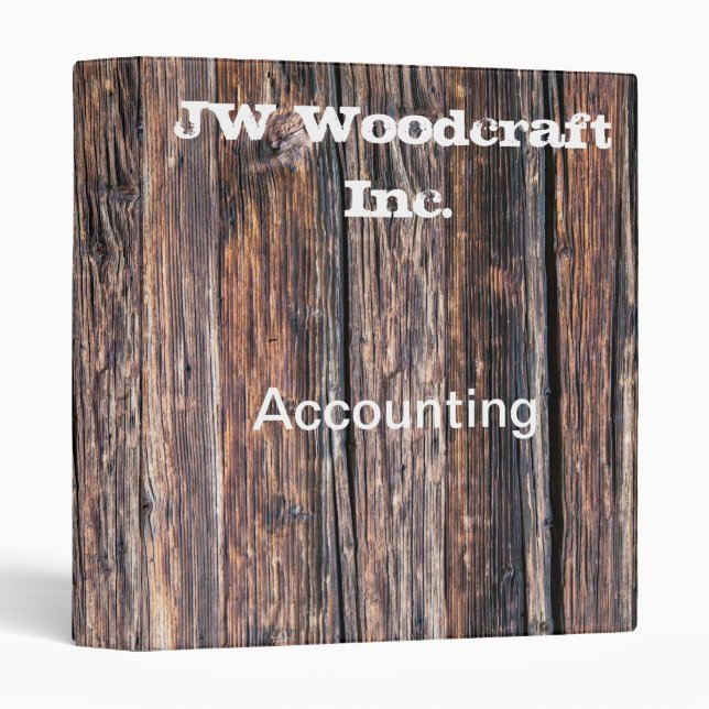 Woodworking Timber Business Binder (Front/Spine)
