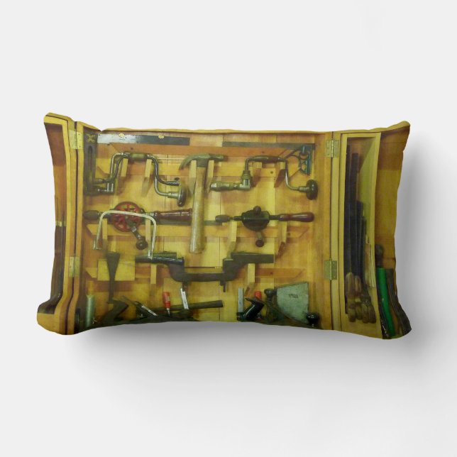 Woodworking Tools Lumbar Pillow (Front)