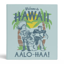 Woody and Buzz - Welcome To Hawaii 3 Ring Binder
