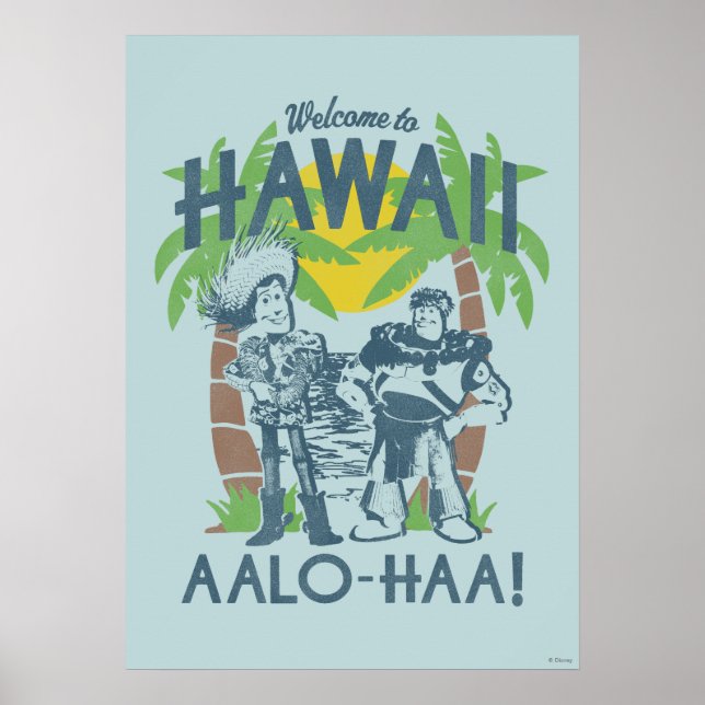 Woody and Buzz - Welcome To Hawaii Poster (Front)