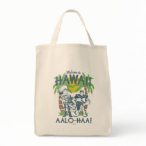 Woody and Buzz - Welcome To Hawaii Tote Bag