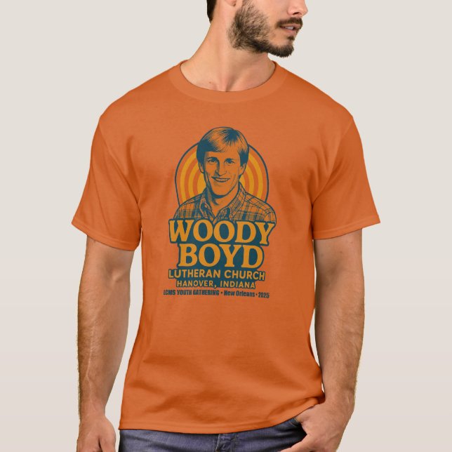 Woody Boyd Lutheran Church T-Shirt (Front)