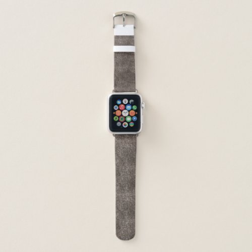 Woody Brown Denim Pattern Apple Watch Band
