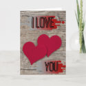 WOODY I LOVE YOU CARD