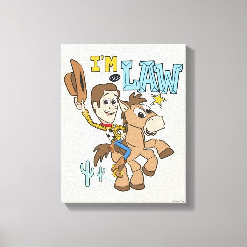 Woody Im The Law Canvas Print