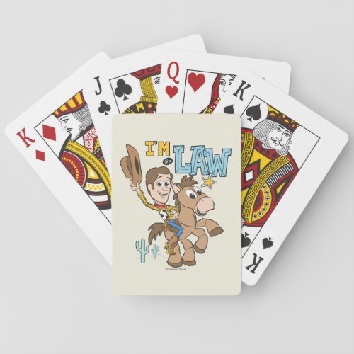 Woody Im The Law Playing Cards