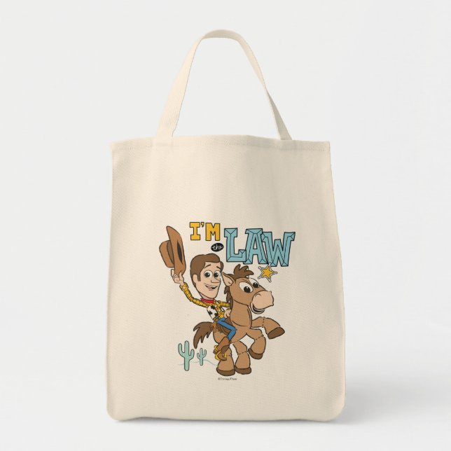 Woody "I'm The Law" Tote Bag (Front)
