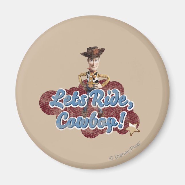 Woody: Lets Ride, Cowboy Magnet (Front)
