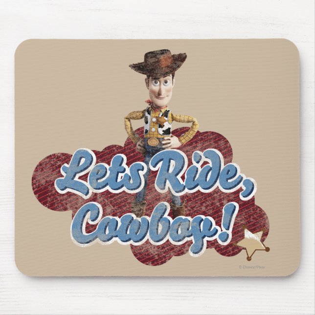 Woody: Lets Ride, Cowboy Mouse Pad (Front)