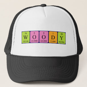 Woody periodic table name hat