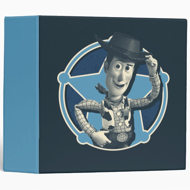 Woody: Sheriff Badge 3 Ring Binder (Front/Spine)