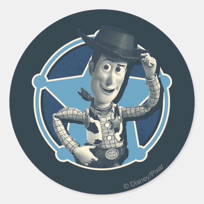 Woody: Sheriff Badge Classic Round Sticker | Zazzle.com