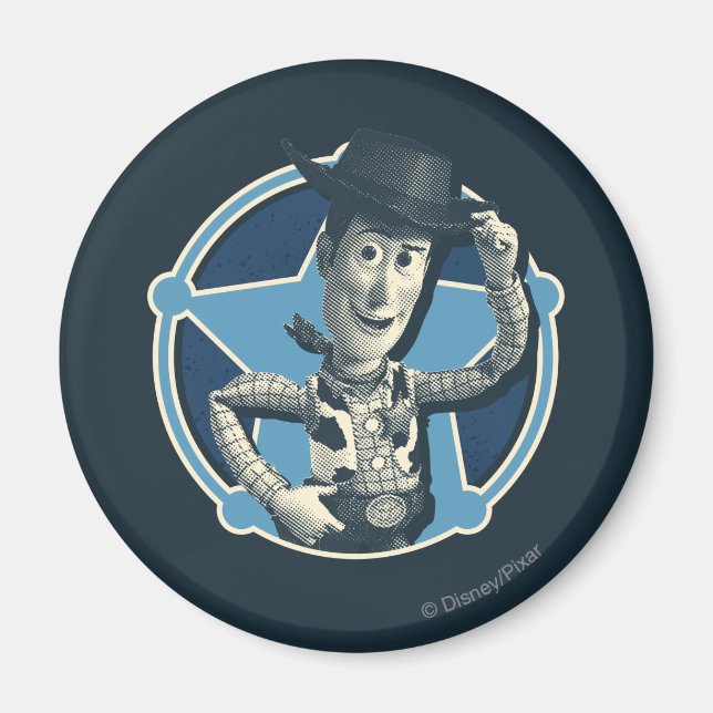 Woody: Sheriff Badge Magnet (Front)