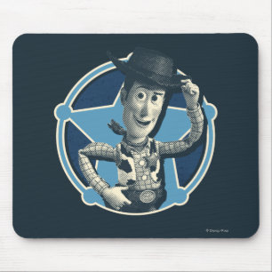 Woody: Sheriff Badge Mouse Pad