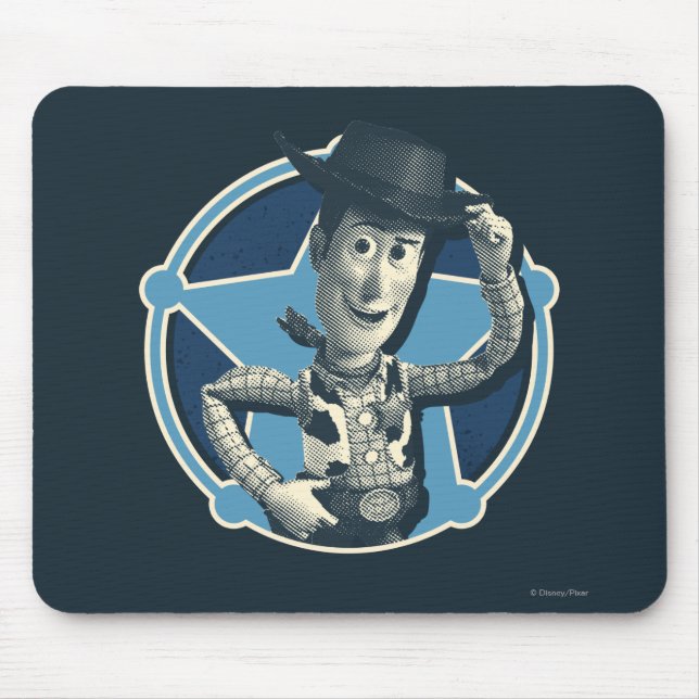 Woody: Sheriff Badge Mouse Pad (Front)