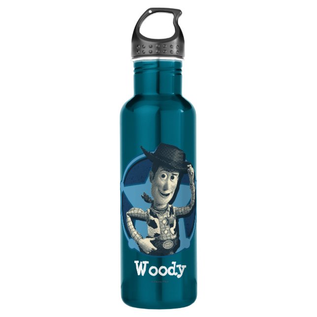 Woody: Sheriff Badge Water Bottle (Front)
