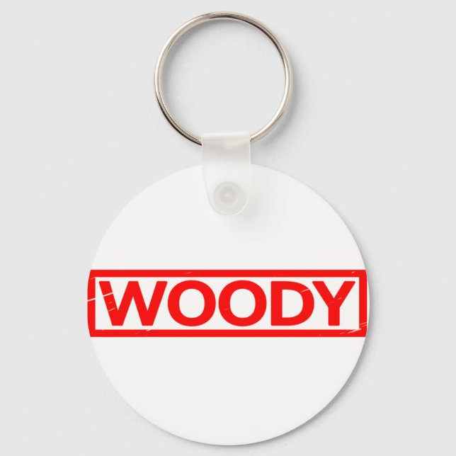 Woody Stamp Keychain (Front)