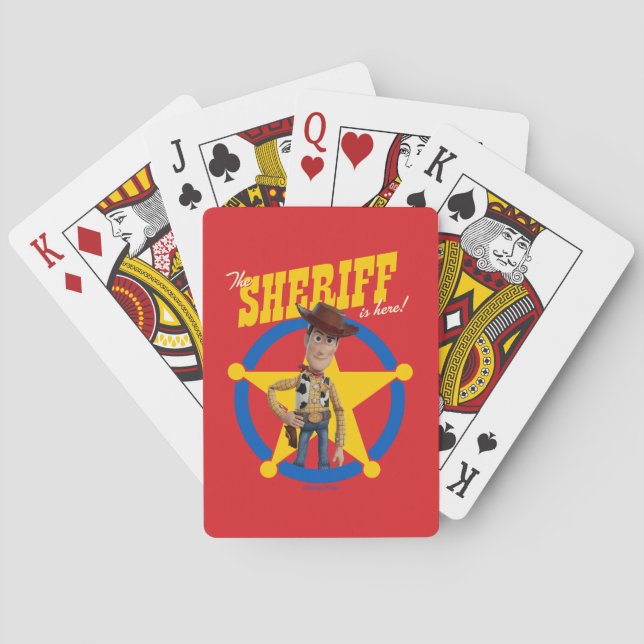 Woody "The Sheriff Is Here" Playing Cards (Back)