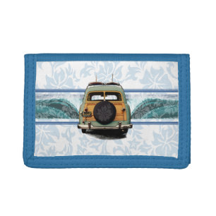 Woody Wave Hawaiian Surfer Wallet
