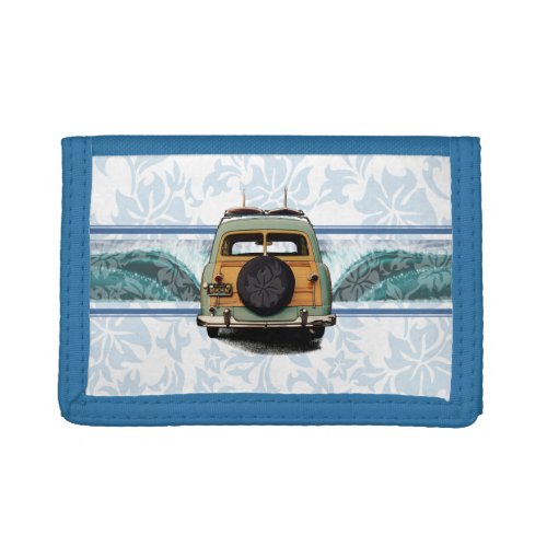 Woody Wave Hawaiian Surfer Wallet