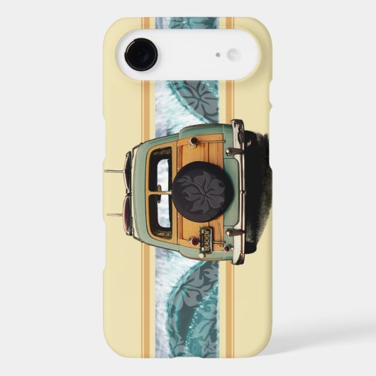 Woody Wave Surfer Vibe iPhone 4 Case (Back)