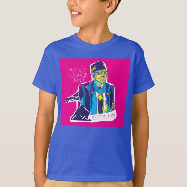 Woody Williams Illustration - The Cause is Greater T-Shirt (Front)