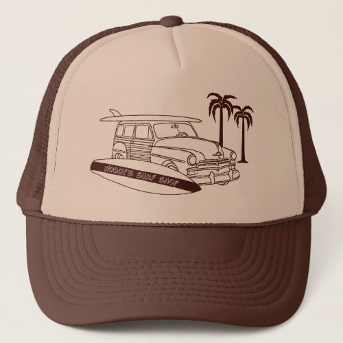 Woodys Surf Shop Trucker Hat