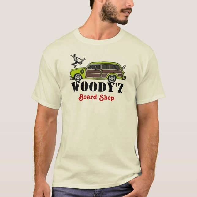 WOODY'Z Board Shop T-Shirt (Front)