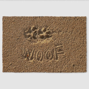 "Woof" Coir Mat