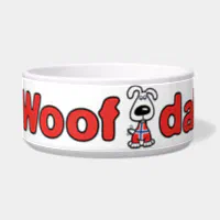 Funny Dog Gift Pet Food Bowl Water Bowl Cat Bowls Dinner Drinks  Personalized Dog Bowl Ceramic 6 or 7 White 1 