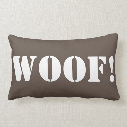 woof dog pillow