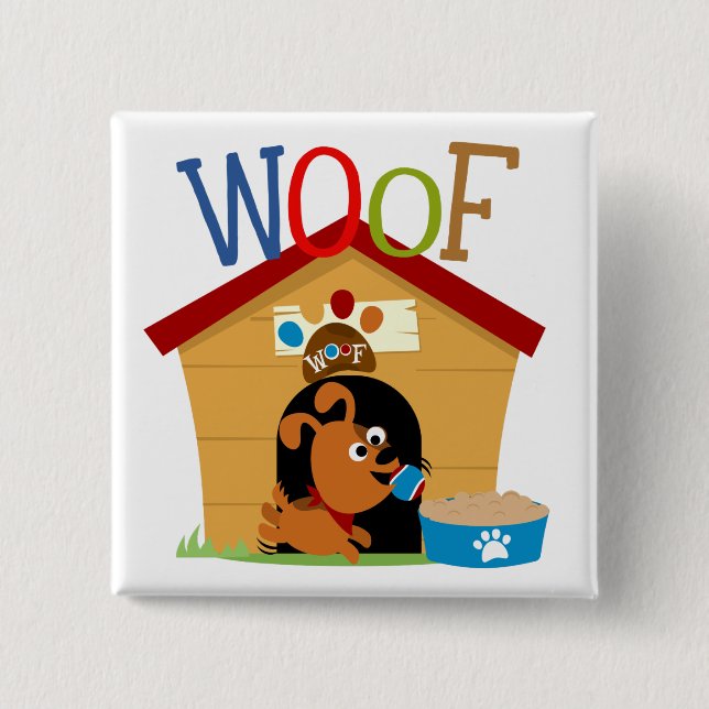 Woof Dog Button (Front)
